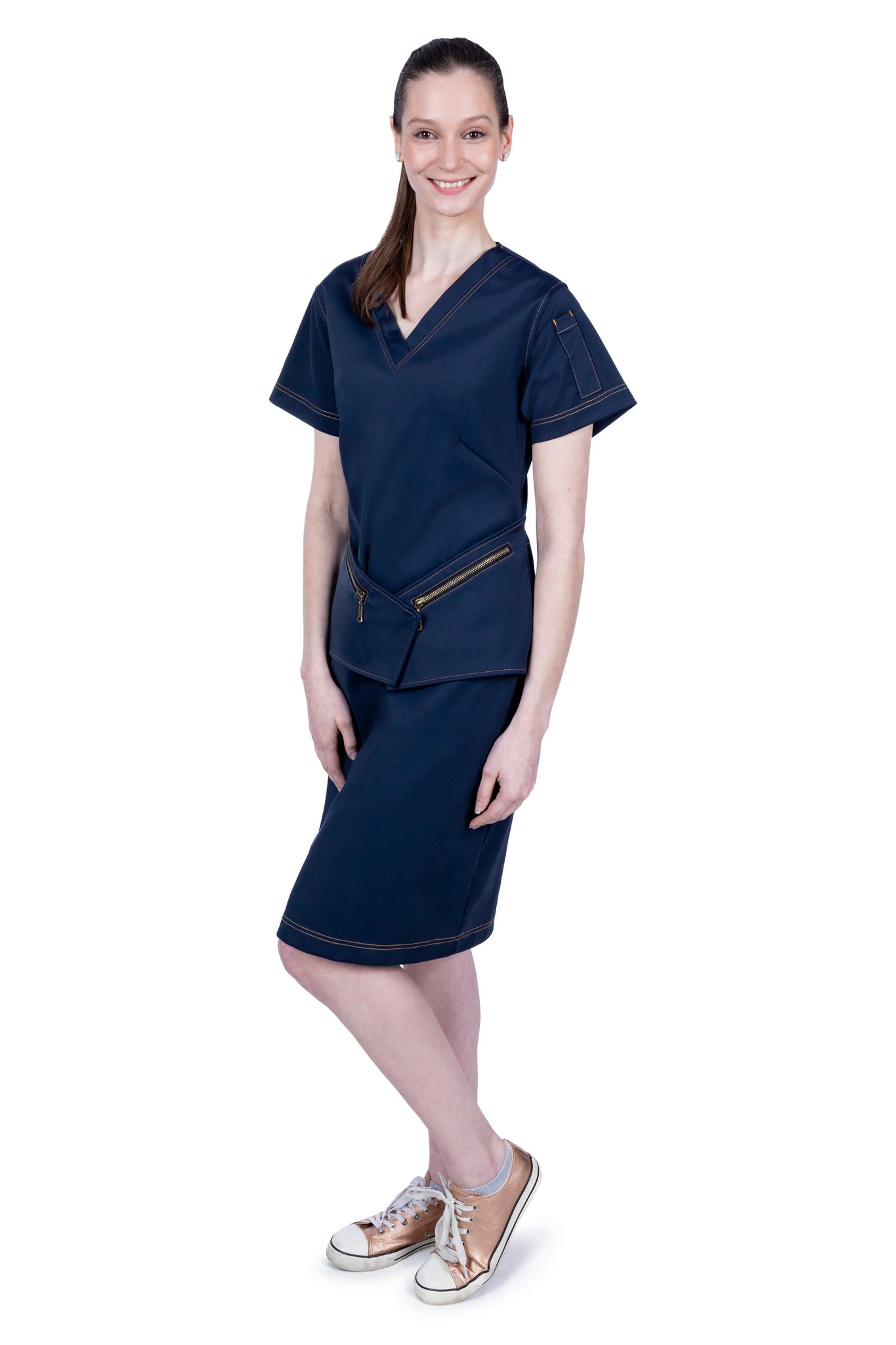 The Original Scress Scrub Dress in Scuba Extra Small